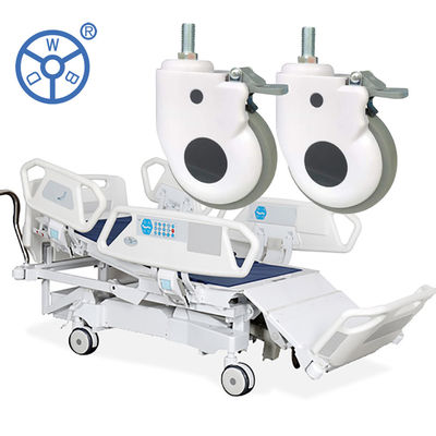 3 Inch TPR 95kg Loading Medical Casters With Threaded Stem