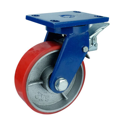 3 Inch TPR 95kg Loading Medical Casters With Threaded Stem