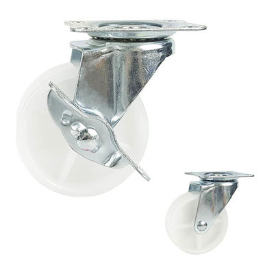 Thermoplastic Rubber Wheel Light Duty Casters 50kg Load Capacity