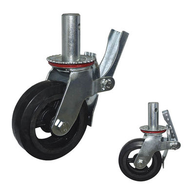 Nylon 880lbs Loading 6inch Scaffolding Wheels Adjustable