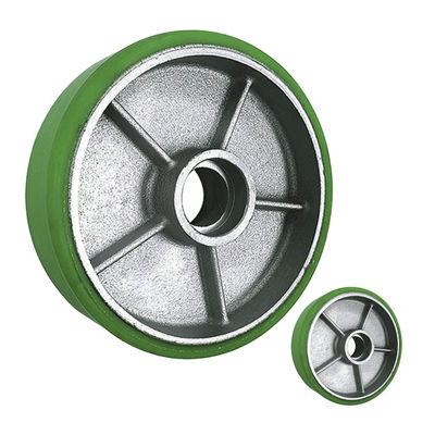 200mm Rigid Plate Silent Wheels Hight Capacity Aluminium PU Casters European Type