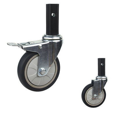198lbs Loading 5inch TPR Trolley Wheels Heavy Duty With Steel Dust Cover