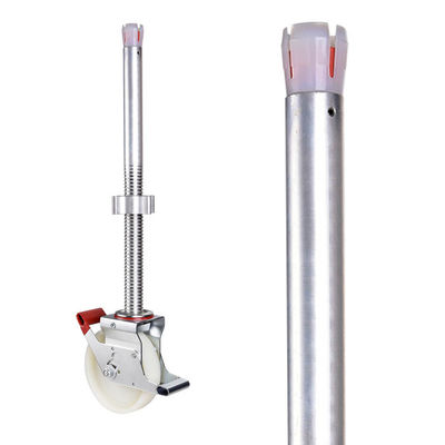 Nylon 880lbs Loading 6inch Scaffolding Wheels Adjustable