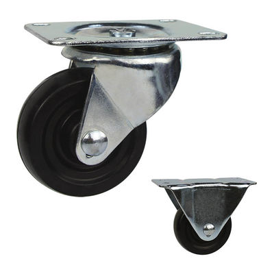 Steel Pneumatic Rubber Indoor Casters 5 Inch With Non Marking Tread For Light Applications