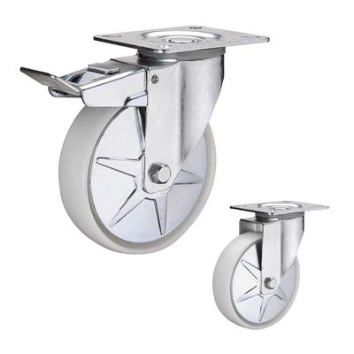 800kg Capacity Plastic Industrial Casters