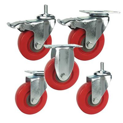 3 Inch PP Core 80kg Loading Medium Duty Casters For Trolleys