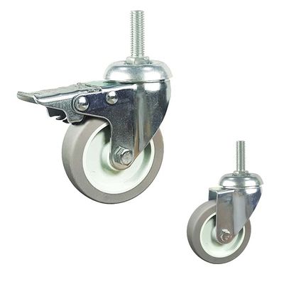 132lbs Light Duty Caster Wheels , TPR 5 Inch Swivel Caster Wheels