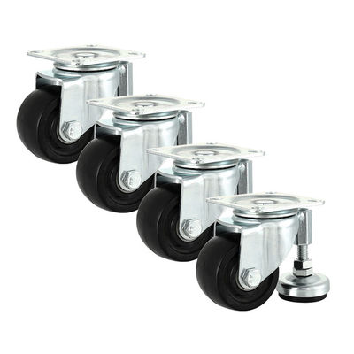 350kg Loading PA 3 Inch Heavy Duty Swivel Casters With Feet Cups