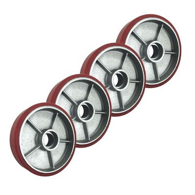200x50mm 2200lbs Loading Polyurethane Casters For Pallet Truck