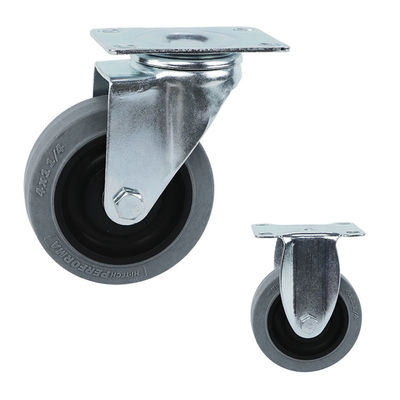 198lbs Capacity 100mm Caster Wheel , TPR Swivel Trolley Wheels