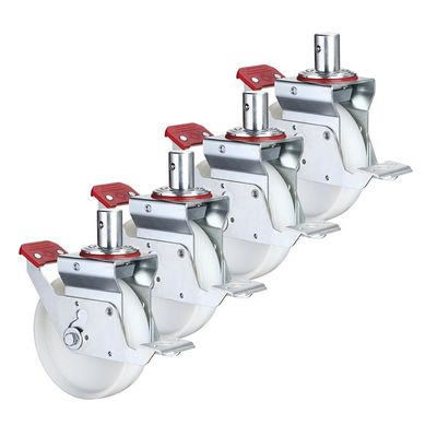 150mm All Terrain Scaffolding Wheels , 880lbs Loading Caster Wheel Scaffolding