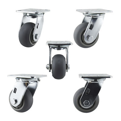 TPR 4x2 Inch Arc Tread Top Plate Swivel Heavy Duty Casters
