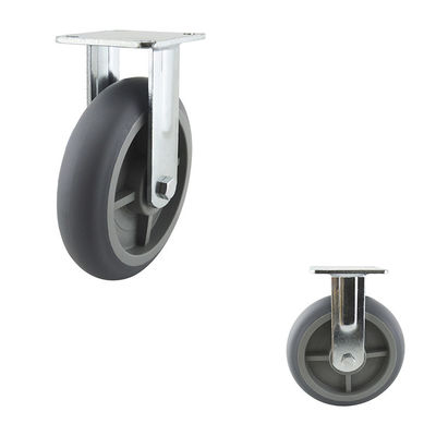 200mm Diameter Soft TPR Fixed Heavy Duty Ball Bearing Wheels