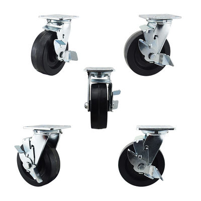 880LBS Drying Rack Side Brake Swivel 6 Inch Phenolic Caster Wheels
