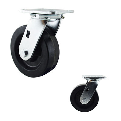 880LBS Capacity Heat Resistant Rotating 6" Drying Rack Trolley Casters