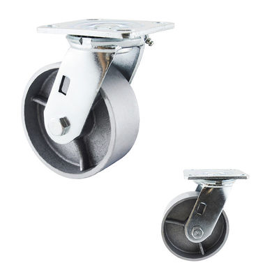 Customizable Color 5 Inch 230kg Capacity Swivel Plate Heavy Duty Furniture Castors