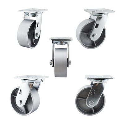 Customizable Color 5 Inch 230kg Capacity Swivel Plate Heavy Duty Furniture Castors