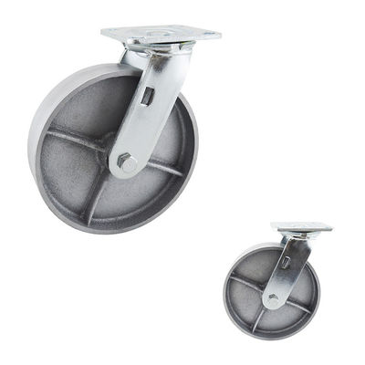 Solid Core 8 Inch 660LBS Capacity Furniture Swivel Plate Caster Wheels