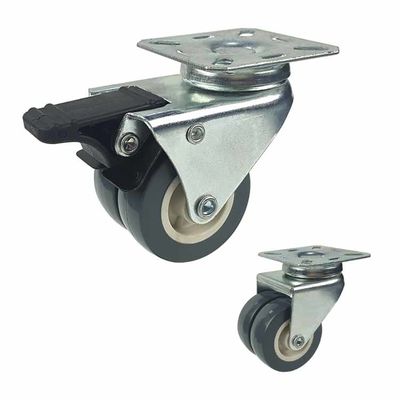 Top Plate  Refrigerator Base 75mm Caster Wheels with Plain bearing