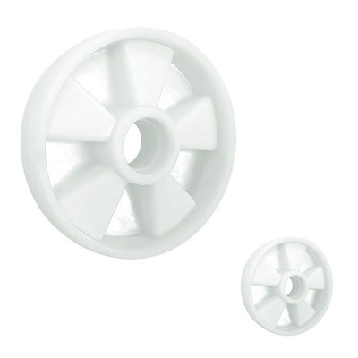 7"X2"  White Nylon Pallet Jack Steer Wheels 1320LBS Load Capacity