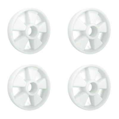 7"X2"  White Nylon Pallet Jack Steer Wheels 1320LBS Load Capacity