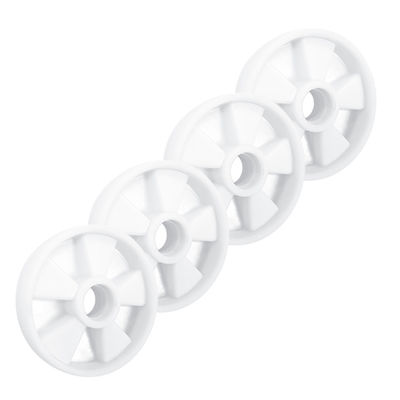 7"X2"  White Nylon Pallet Jack Steer Wheels 1320LBS Load Capacity