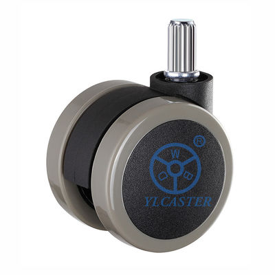 China twin wheel swivel casters M11x21mm Insert Stem Casters For Office Chairs