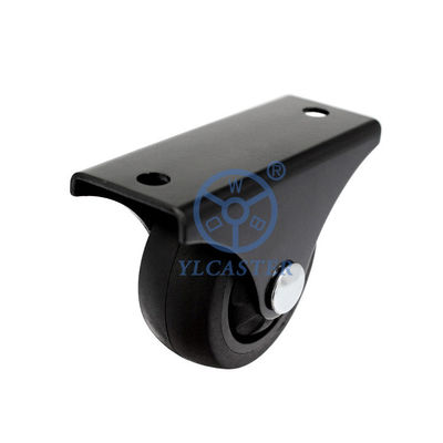 China 38mm Furniture Casters Soft TPR Directional Rubber Mute Wheels With Bearing Covers