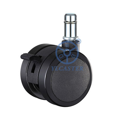 China 2'' Furniture Casters M11x22mm Grip Ring Stem Twin Wheel Lockable