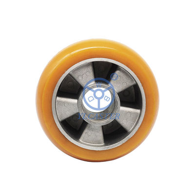 China Aluminium Core Polyurethane Single Wheels 5 Inch 6 Inch 8 Inch For Pallet Trucks Pallet Jack Industrial Trolleys