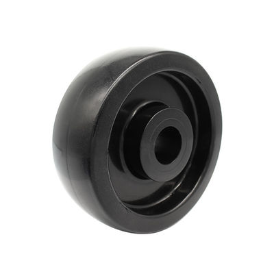 China 150MM Black Glass Fiber Filled Nylon Wheel For Heavy Duty Industrial Trolley Wheel Casters