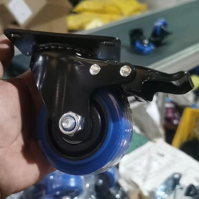 China Side Lock Medium Duty Casters in Gray for Heavy Load Capacity and Durability