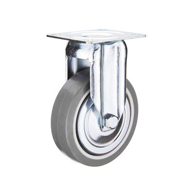 Light Duty Thermoplastic Rubber Caster Wheels 4 Inch Diameter Swivel TPR Casters