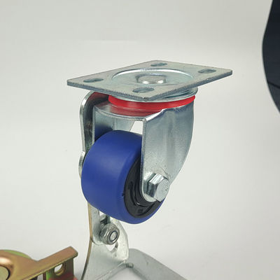 China Light Duty Solid Rubber Casters 2 Inch Blue TPR Swivel High Load Caster Wheels