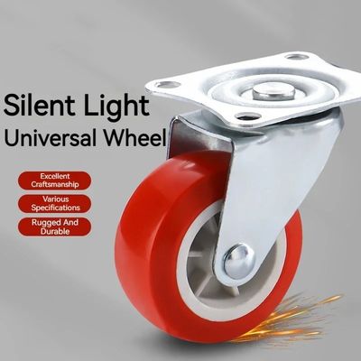 China Zinc Plated Plate Mount Swivel Casters For Heavy Duty