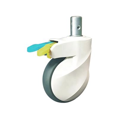 China Nylon Wheel Plate Mounting Casters Perfect For Heavy Duty Applications