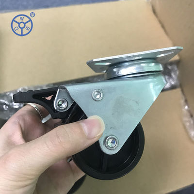 China Light Duty Steel Casters Load Capacity Up To 144 Lbs 2-4 Inches Plain Bearing Plastic Wheel Core