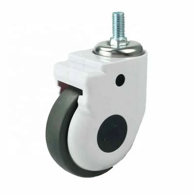 China Gray Polyurethane 4 Inch Ball Bearing Casters With 300 Lbs Load Capacity