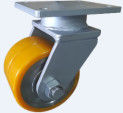 7.5 Inches Swivel Radius Plate Mounting Caster With Double Ball Bearing
