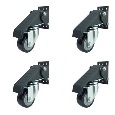 China Hollow Core Polyurethane Casters Smooth Tread Single Wheel With 194mm Height / 2 Inches