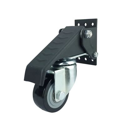 China Single Wheel Red Pu Wheel Polyurethane Casters Pu Caster Wheel With 1000 Lbs Load Capacity