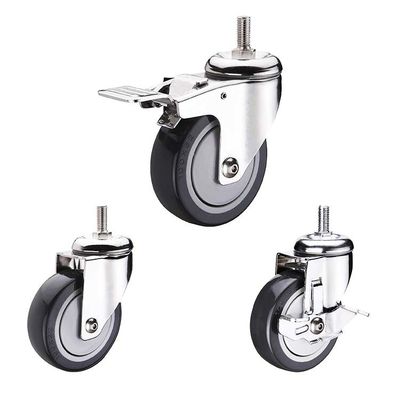 China 4 Inches Polyurethane Casters Stylishly Designed For Heavy Loads