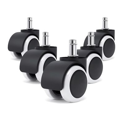 China Recommended Office Chair Caster Wheels Set Of 5 Furniture White Nylon Caster