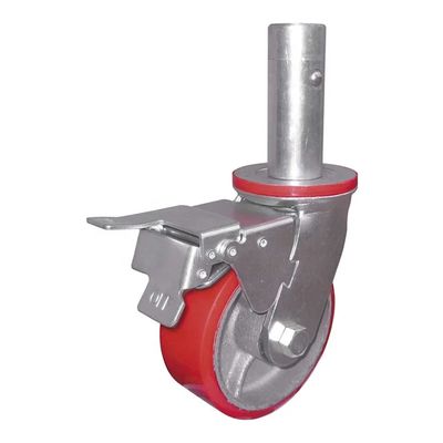China 50mm Industrial Scaffolding Caster Wheels With Roller Bearings
