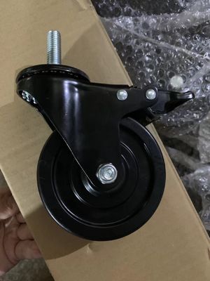 China Replaceable Rolling Industrial Casters Threads 1-4 Inches Wide Heights 2-12 Inches