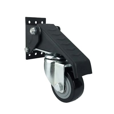 China 2.5-Inch Steel Workbench Casters with Swivel Brake Wheels in Zinc Plated Finish