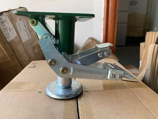 China Green Galvanized Steel Wheels Lift Up Top Jacks 300KG Load Capacity