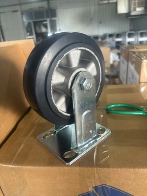 China 2.5 Inch Black Polyurethane Wheel Casters with Double Ball Bearing