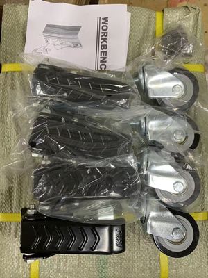 China Black Swivel Polyurethane Caster Wheels For Easy Maneuvering Workbenches 2.5 Inches