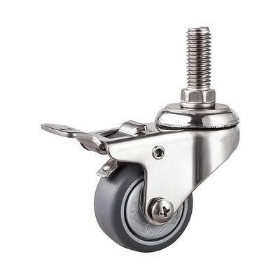 China Heavy Duty 90-135kg Load Capacity Casters / Casters With Round Shape Tread